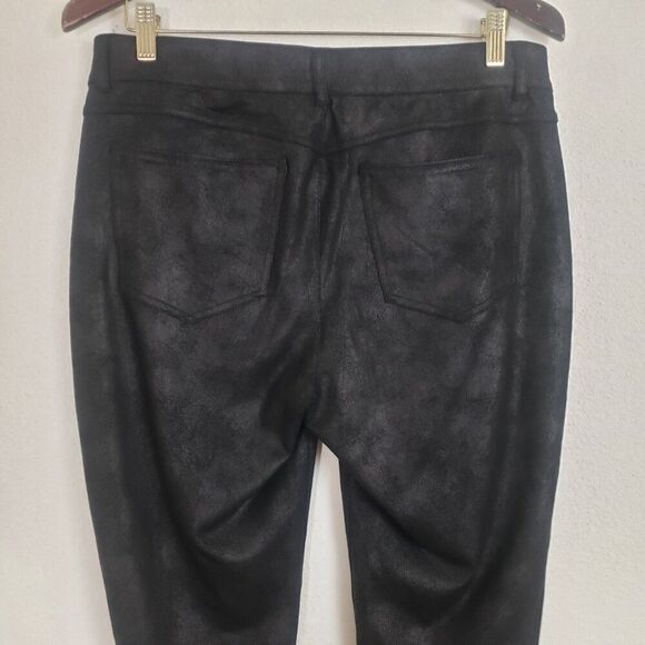 Democracy Ponte Pants 12 Black AB Technology Grunge Witchy Goth Sretchy Metallic - Picture 8 of 11